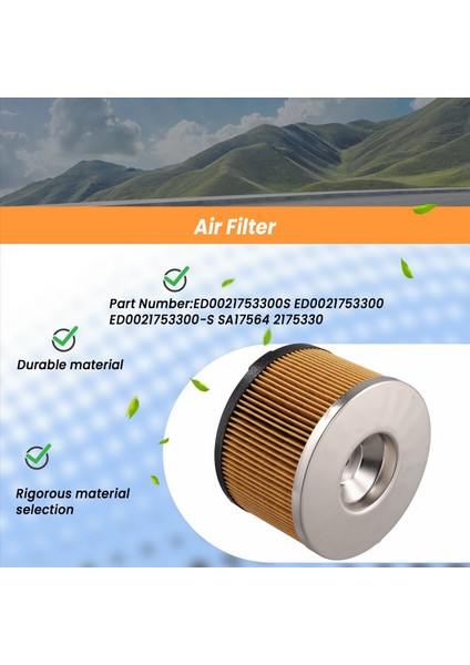 Hava Filtresi ED0021753300 Bomag Bw 65 Kohler Sdmo Çöp 3 C5 SA17564 2175330 ED0021753300-S (Yurt Dışından) indirimleri