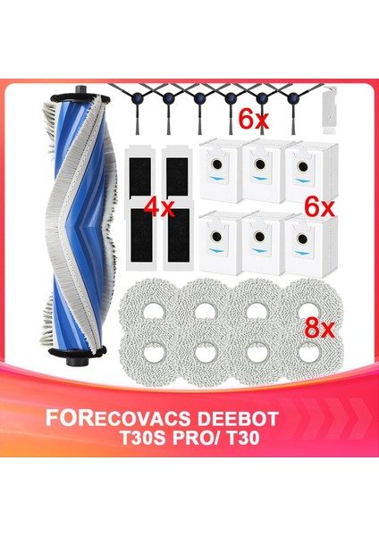 Ecovacs Deebot T30S PRO/T30S Aksesuarları, Yedek Parça (Yurt Dışından)