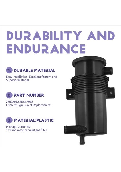 2652A012 Exkavatör Krank Kordalı Egzoz Gaz Filtresi Teneke Olay Motoru Caterpillar 428F Için (Yurt Dışından) fırsatları