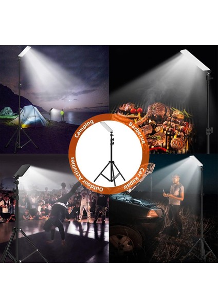 1.8m Ayarlanabilir Teleskopik Çubuk LED Selfie Işık Fotoğrafçılığı ile Portatif Kamp Işığı Kamp Için Tripod ile (Yurt Dışından) indirimleri