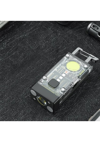 LED Cob Keyajı Işık Type-C USB Şarj Edilebilir Taşınabilir Su Geçirmez El Feneri Elektrik Emeni Acil Durum (Yurt Dışından) indirimleri