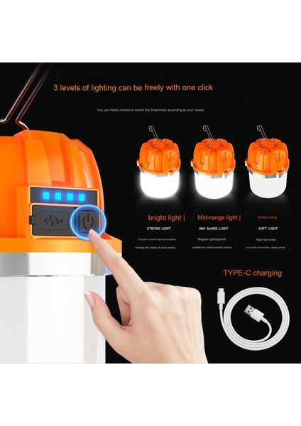 USB Şarj Edilebilir LED Kamp Işıkları Açık Hava Kampı Barbekü Çadırları Asma Acil Durum Güç Bankası (Yurt Dışından) fiyatları