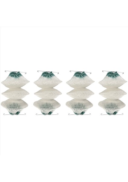 4 Paket Gaz Fener Mantles Dökme Akordeon Şekli 95 Klip (Yurt Dışından)