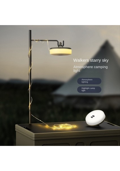 LED Taşınabilir Kamp Lambaları Kamplar Işıklar Dize Işık Bant Şemsiyesi Çadır Balkon Partisi Çarbartma Bahçesi Sarı (Yurt Dışından) fiyatları
