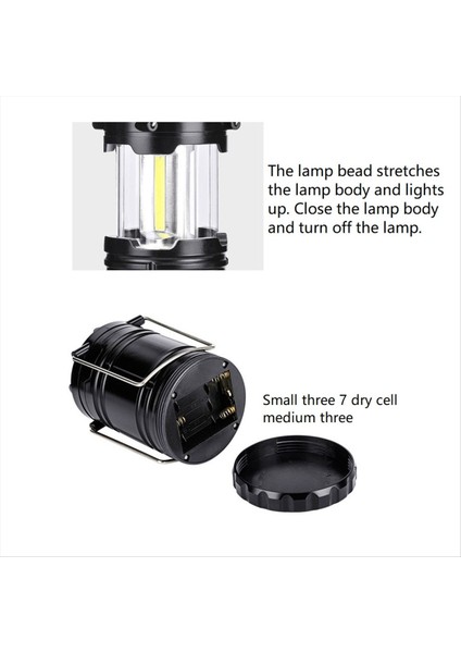 4pcs Mini Koçanı Çadır Lambası LED Taşınabilir Fener Teleskopiktorch Kamp Lambası Su Geçirmez Acil Durum Işıkla Çalışan, Bir (Yurt Dışından) indirimleri