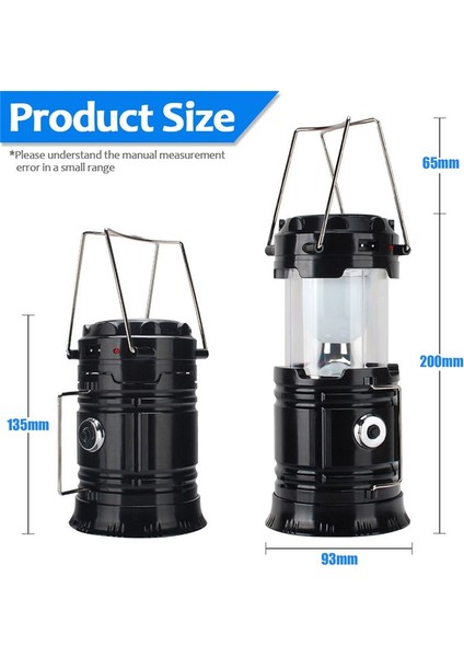 Güneş LED Taşınabilir Fener Teleskopik Torch Lambası Çok Fonksiyonlu Açık Hava Kamp Acil Durum Çadır Lamba Kobu Aydınlatma Altın (Yurt Dışından) modelleri