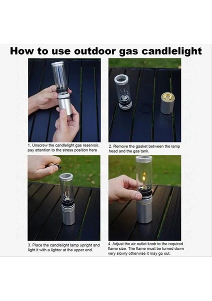 Kamp Için Rüzgar Geçirmez Taşınabilir Gaz Feneri Dağcılık Balıkçılığı ve Barbekü Için Ayarlanabilir Açık Gaz Mum Işığı Lambası (Yurt Dışından) fırsatları