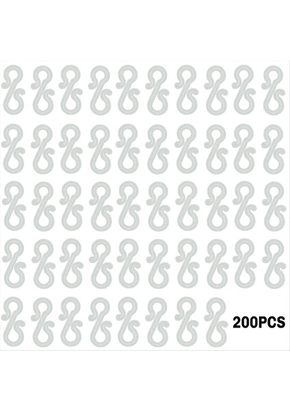 200PCS Plastik Oluk Kancaları, Noel Işıkları Için Klipler, Açık Hava Dekorasyonları Açık Mevsimlik Aydınlatma Kancaları (Yurt Dışından) modelleri