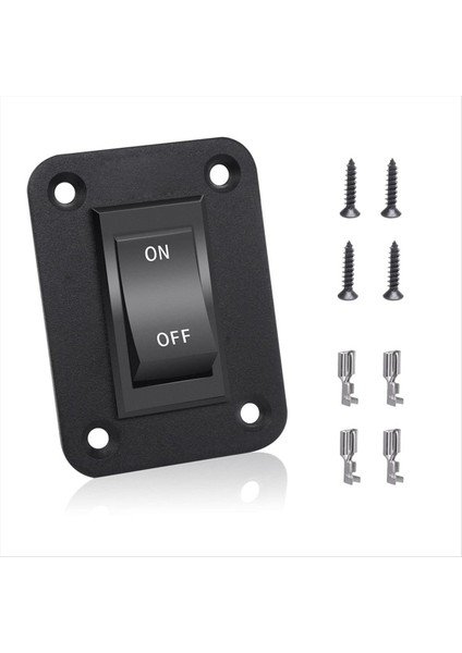 Açma-Kapama Anahtarı 12V 20A 4 Pıns Dpst Rocker Anahtar Paneli Rv Römorklar Için Işık Anahtarı Kampı Kamböceği KCD2-7-201-B1-DZ (Yurt Dışından)