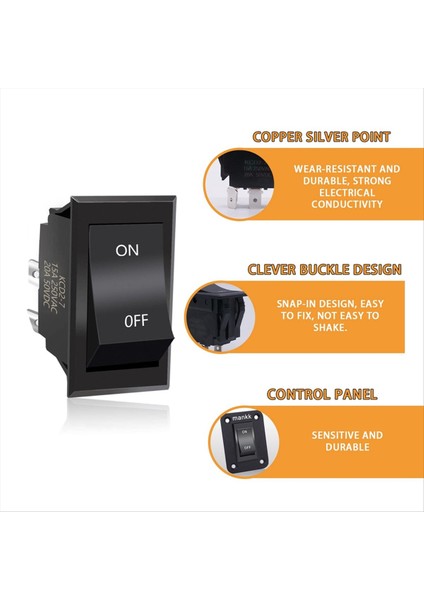 Açma-Kapama Anahtarı 12V 20A 4 Pıns Dpst Rocker Anahtar Paneli Rv Römorklar Için Işık Anahtarı Kampı Kamböceği KCD2-7-201-B1-DZ (Yurt Dışından) indirimleri