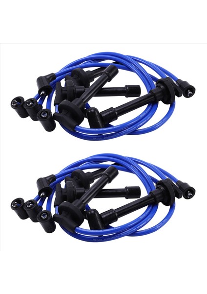 2x 32700-PTO-000 Buji Teli Seti Honda Civic Del Sol 1992-2002 Mavi Için Performanslı Ateşleme Teli (Yurt Dışından)