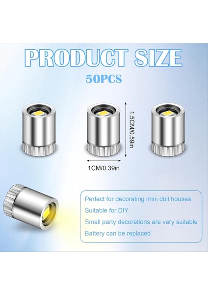 50 Adet Minyatür LED Işıklar El Için Mini Elektrik Işıkları El Zanaat Mini Işıklar El Zanaat Minyatür Işıklar Zanaat Için (Yurt Dışından) fiyatları