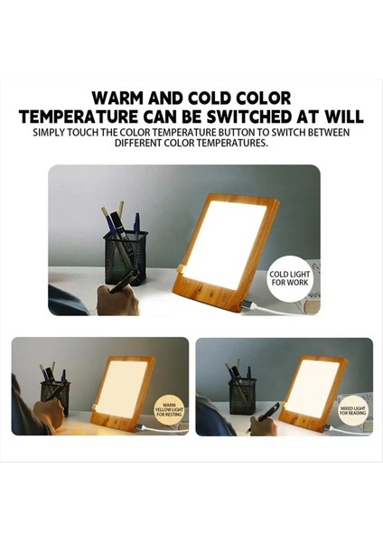 Floresan Masa Lambası 10000 Lüks Başucu Işık Lambası Uv Içermeyen LED Simüle Güneş Işığı Dokunmatik Kontrolü Destek Standı (Yurt Dışından) fırsatları