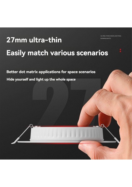 6 Adet LED Düşük 8 Inç 20 Watt Ultra Ince LED Gömme Downlight Tavan Downlight Işık Işık (Yurt Dışından) fırsatları