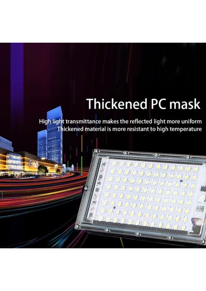 Soğuk Beyaz Işık LED Taşkın Işığı AC220V Dış Spot IP65 Su Geçirmez LED Sokak Lambası Peyzaj Aydınlatma 50W (Yurt Dışından) modelleri