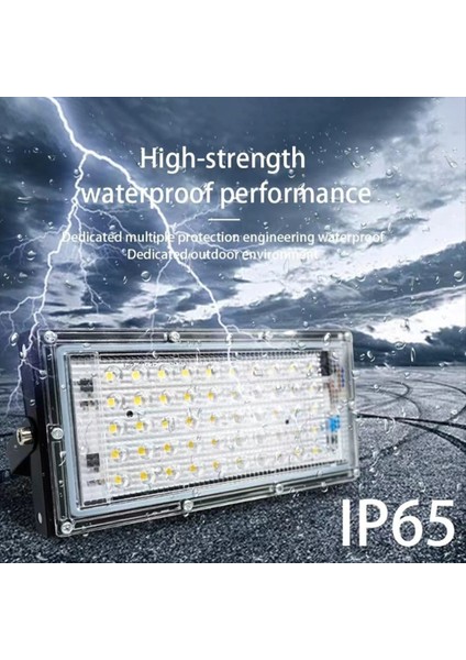 Soğuk Beyaz Işık LED Taşkın Işığı AC220V Dış Spot IP65 Su Geçirmez LED Sokak Lambası Peyzaj Aydınlatma 50W (Yurt Dışından) fırsatları