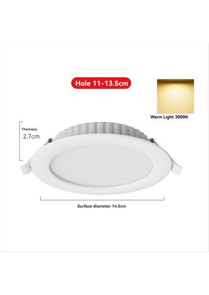 6pcs 12W LED Düşük Düşük Gerçekleştirilmiş Yavaş Tavan Spoltıgh. (Yurt Dışından) fırsatları