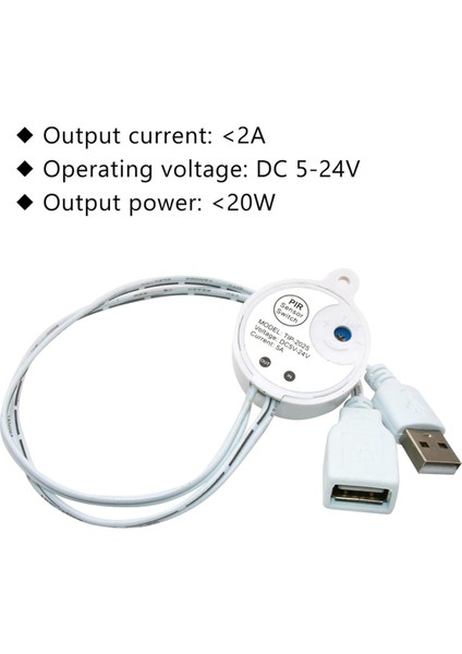 LED Işık Şeritleri Için Mini LED Hareket Sensörü Anahtarı, Ir Etkinleştirilmiş LED Anahtar Denetleyicisi USB Kablosu ile (Yurt Dışından) fiyatları