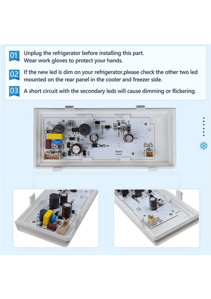 Yeni Yükseltilmiş W10515058 Whirlpool/kenmore/maytag ile Uyumlu LED Işık, Buzdolabı Dondurucu (Yurt Dışından) indirimleri