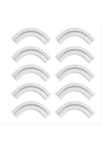 90 ° Kavisli Konektör, Esnek Bir Şekilde Bükülmüş Tavana Monte Edilmiş Perde Pisti, Tavan Perdesi Için Uygun (Yurt Dışından)