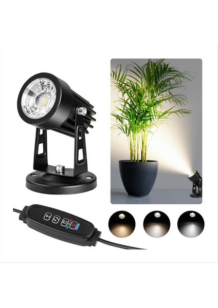 Spot Işıklar Kapalı Işıklar Kapalı Zamanlayıcı, 3W Zemin Spot Işığı Iç Mekan Uplighting, 3000K/4000K/5000K Işık Abd Fişi (Yurt Dışından) fiyatları