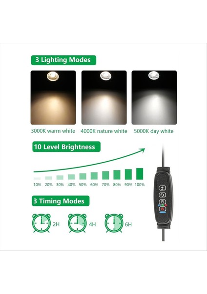 Spot Işıklar Kapalı Işıklar Kapalı Zamanlayıcı, 3W Zemin Spot Işığı Iç Mekan Uplighting, 3000K/4000K/5000K Işık Abd Fişi (Yurt Dışından) fırsatları