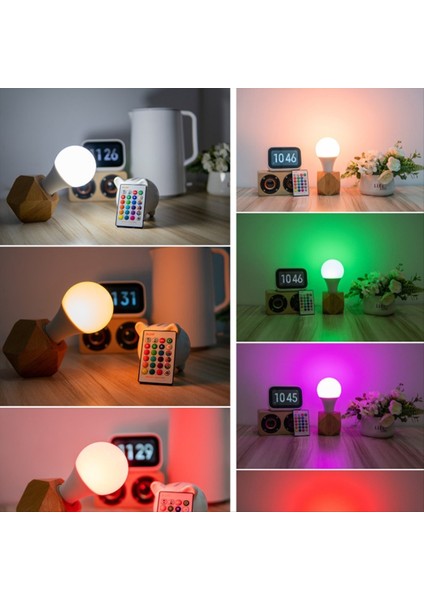 Renk Değiştirme Ampulü Uzaktan 16 Renkli Çok Renkli Rgb Taşkın Işığı 15W E27 Dimmable LED Ampul (Yurt Dışından) modelleri