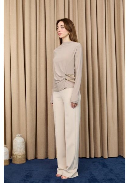 Kadın Kemer Detaylı Bluz -20721BLZ modelleri