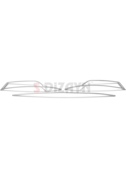Skoda Octavia A8 Krom Sis Çerçevesi 3 Prç. 2020-2024