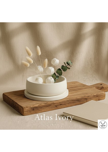 Atlas Ivory Dekoratif Tabak & Kase Seti indirimleri