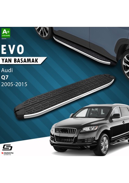 Audi Q7 Evo Krom Yan Basamak 213 Cm 2005-2015 A+ Kalite