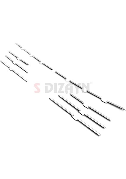 Renault Megane 4 Krom Ön Tampon Çıtası 8 Prç. 2020 Üzeri