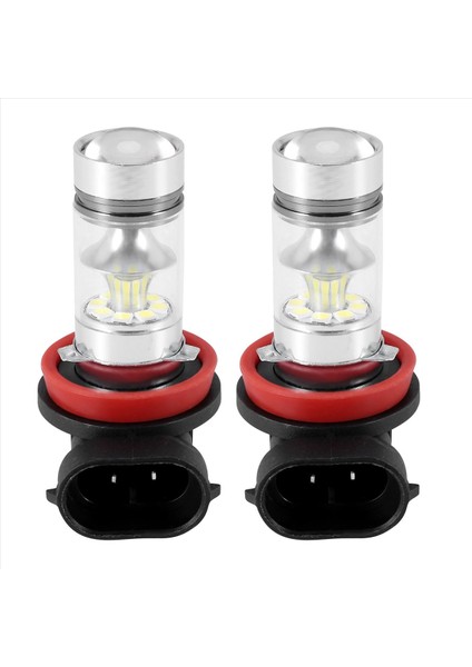 2x H8 H11 H16 6000K Beyaz 100W Güçlü LED Sis Fark Sürüş Ampulü Drl (Yurt Dışından) fiyatları