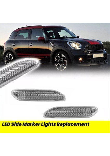 1paır Side Fender LED Turn Sinyal Işık Marker Mini R61 Paceman R60 Countryman 10-17 63139802569 63139802570 (Yurt Dışından) modelleri