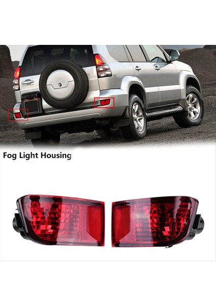 Toyota Land Cruiser Prado 120 Serisi Için Sol Arka Tampon Işık Reflektör Lambası GRJ120 TRJ120 FJ120 81591-60130 (Yurt Dışından) fiyatları