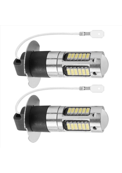 2pcs H3 Süper Parlak LED Sis Sürüş Drl Ampuller Kiti 6000K Beyaz (Yurt Dışından) fiyatları