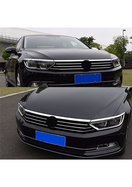 Araba Ön Far Kaş Kapağı Vw Magotan Passat B8 Sedan Varyant 2017-2021 Için Parlak Şerit (Yurt Dışından) indirimleri