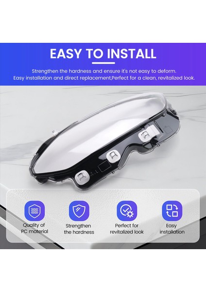 Volvo S90 S90L Için 2016-2022 Araba Ön Far Kapağı Far Lambası Kabuk Maskesi Abajur Lens Pleksiglas Sol (Yurt Dışından) indirimleri