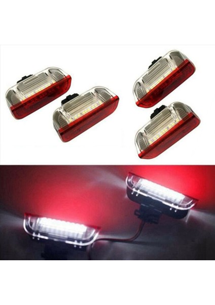8pcs Araba LED Kapı Uyarı Işığı Hoş Geldiniz Projektörü Golf 6 7 Jetta Mk5 Mk6 Passat B6 B7 cc Tiguan Scirocco (Yurt Dışından) fiyatları