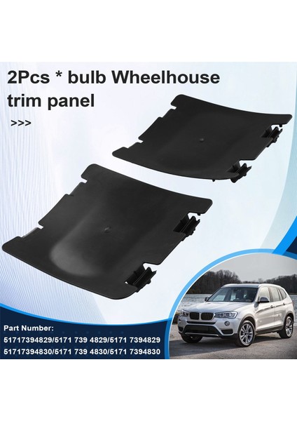 Bmw X3 G01 X3 M40I Wheelhouse Trim Panel Kapağı Yedek Ampul Tekerlek Tövbesi Trim Panel 51717394829 51717394830 (Yurt Dışından) indirimleri