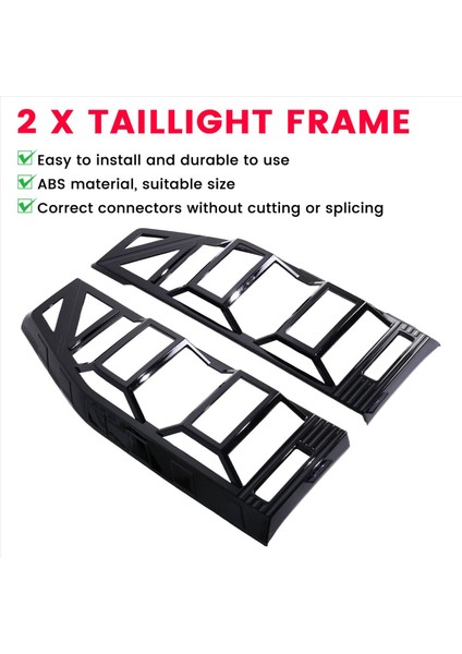 Parlak Siyah Araba Arka Lamba Çerçevesi Chery Jetour Traveler T2 2023 2024 Model Için (Yurt Dışından) indirimleri