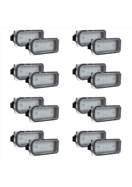 16PCS Araba LED Numaralı Plaka Plaka Işığı Ford Focus Mk Iı Fiesta Mk Vıı Mondeo Mk Iv Kuga S-Max 2008-2019 (Yurt Dışından)