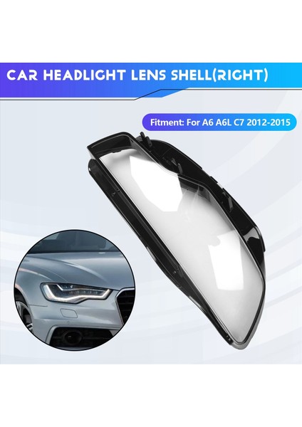 Audi A6 A6L C7 2012 2013 2014 2014 2015 Far Lens Kabuk Far Lambası Kapağı Şeffaf Abajur Sağ (Yurt Dışından) fırsatları