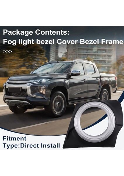 Mitsubishi L200 Triton Mq Için Ön Sis Lambası Kapağı Çerçeve Çerçevesi Mr 2015-22 Far Araba Aksesuarları 8321A599 (Yurt Dışından) fırsatları