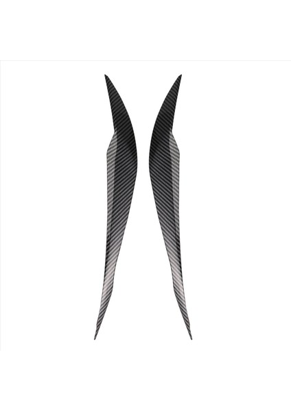2pcs Karbon Fiber Ön Kaplama Far Kapağı Kafası Işık Lambası Göz Kapağı Kaş Döşeme Abs -Bmw F30 F35 2013-2019 (Yurt Dışından)