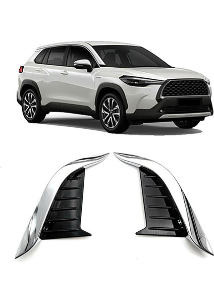 Toyota Corolla Cross Abs Için 6 Pc Krom Ön Arka Sis Lambası Göz Kapağı Kaş Kapak Kalıp Kalıp Çerçeve Garnitür (Yurt Dışından) fiyatları
