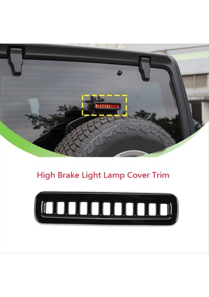 Siyah Araba Fren Işık Lambası Kapağı Jeep Wrangler Için Jl Gladiator Jt 2018-2023 (Yurt Dışından) fiyatları