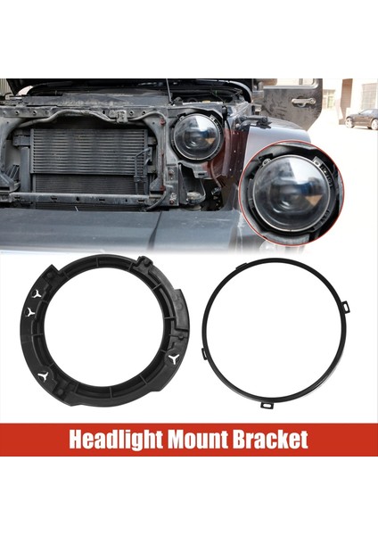 7 Inç Far Montaj Halkası Aksesuarları Jeep Wrangler Için Far Tutucu 2007-2017 Li Otomobil Parçaları (Yurt Dışından) fırsatları