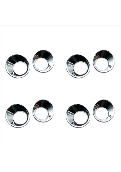 Corolla Cross Car Styling Abs Chrome Için 2020 2021 Toyota Için 4x Ön Sis Lambası Işık Kapağı (Yurt Dışından)