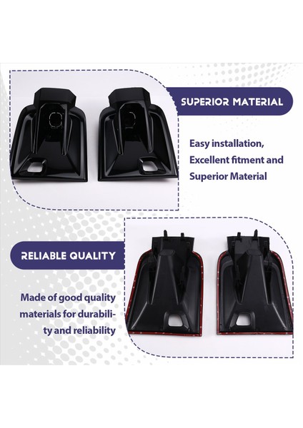 2pcs Abs Gloss Siyah Sis Lamba Toyota Için Kapak Kapak (Yurt Dışından) indirimleri